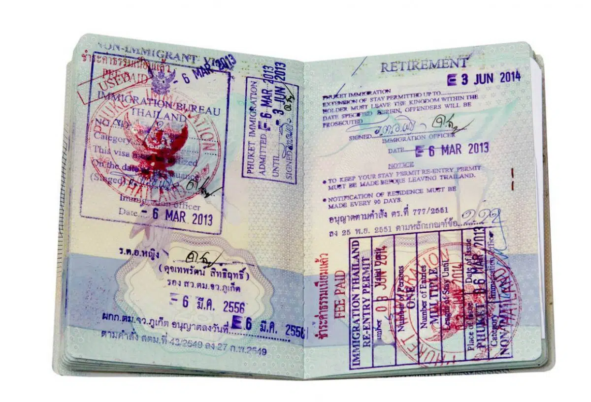  visa pour la Thaïlande