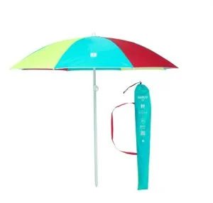 PARASOL DE PLAGE PARUV UPF + PLACES Multi couleur rouge jaune bleu