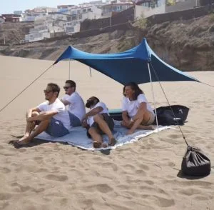 TARP DE PLAGE ANTI UV BLEU