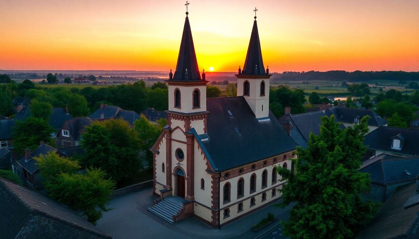L'église à deux clochers, un symbole historique L'église à deux clochers, un symbole historique