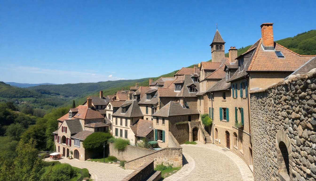 Les vestiges historiques du village perché Les vestiges historiques du village perché
